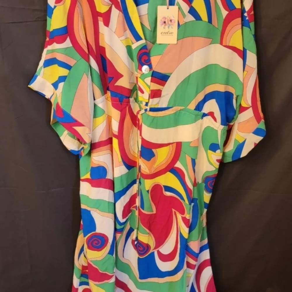 Colorful Abstract Women's Top